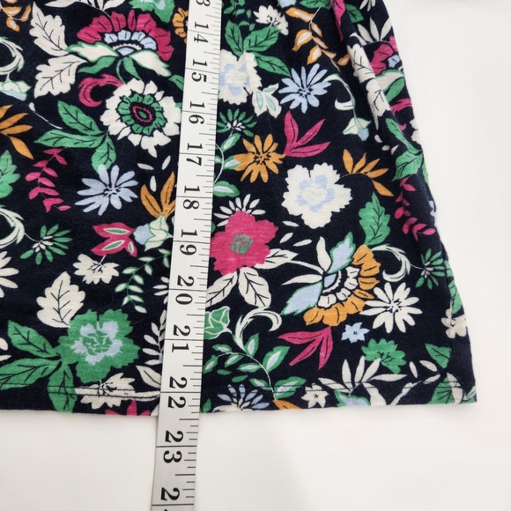 Loft Outlet Medium Petite Floral Print Square Neck 3/4 Puff Sleeve Top‎ Blouse - Picture 6 of 6